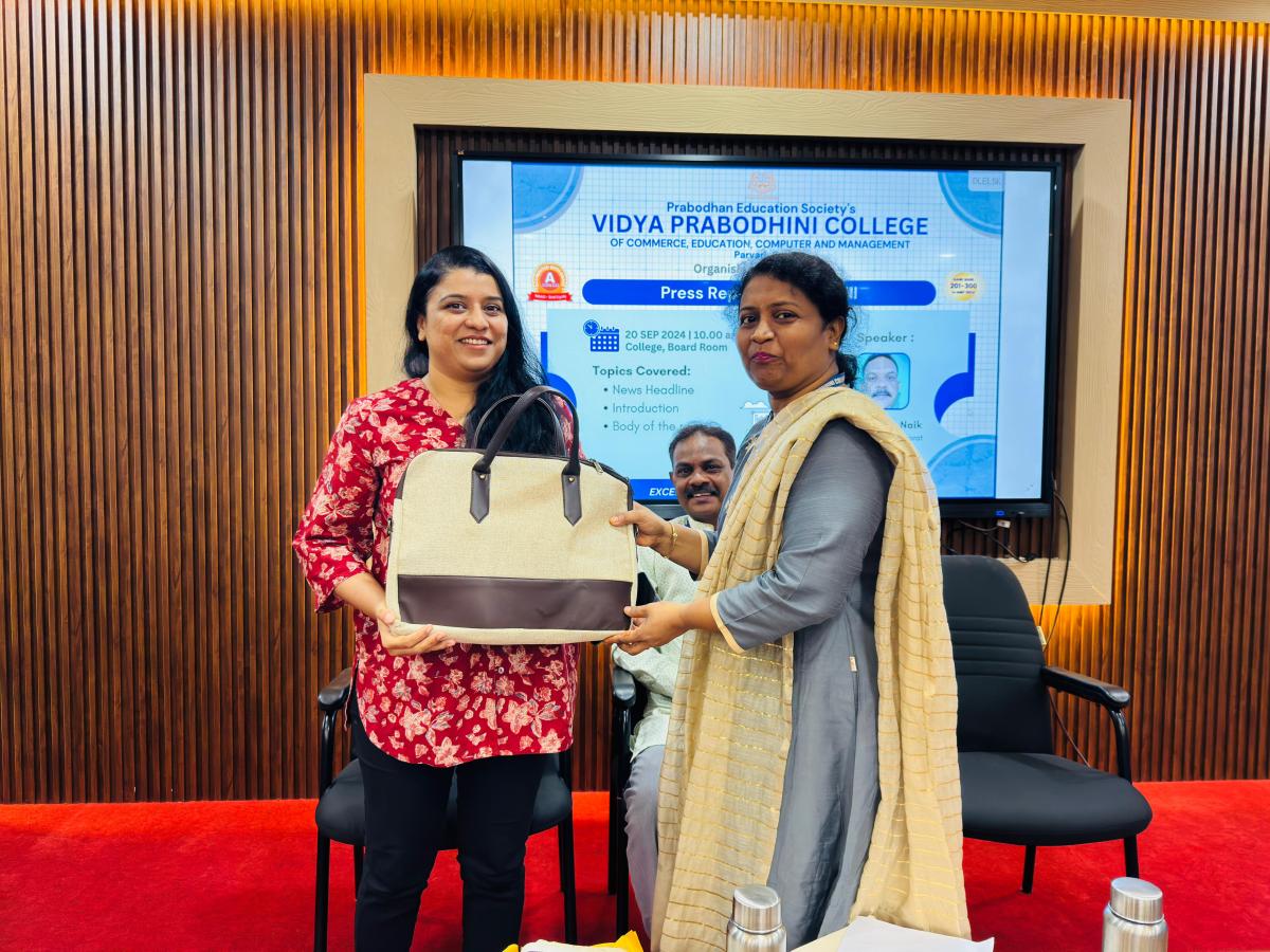 Parvari Goa Workshop on Press Report Writing Skill – Vidyaprabodhini college of ...