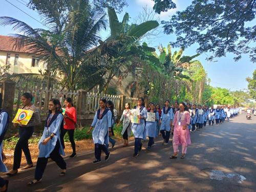 Awareness Rally on HIV AIDS in the vicinity of the college to commemorate International AIDS Day on 7th December 2023.